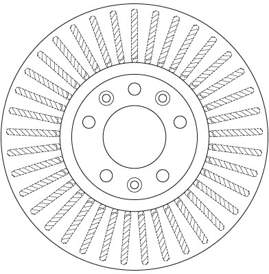 TRW féktárcsa - DF6419 - TothCarparts
