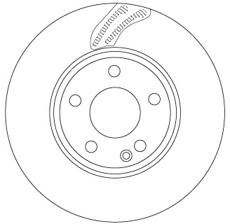 TRW féktárcsa - DF6591 - TothCarparts