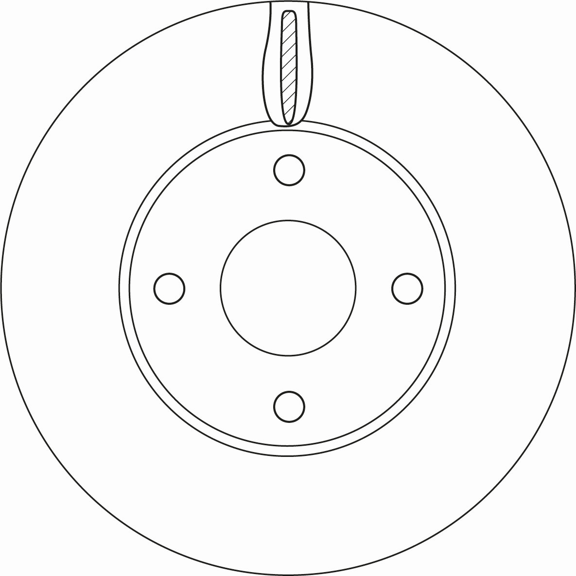 TRW féktárcsa - DF6593 - TothCarparts