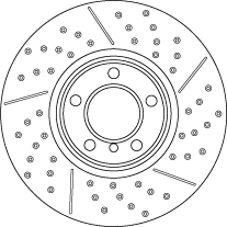 TRW féktárcsa - DF6604S - TothCarparts