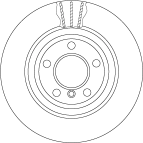 TRW féktárcsa - DF6617S - TothCarparts