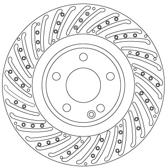 TRW féktárcsa - DF6633S - TothCarparts