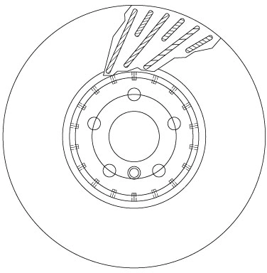 TRW féktárcsa - DF6890S - TothCarparts