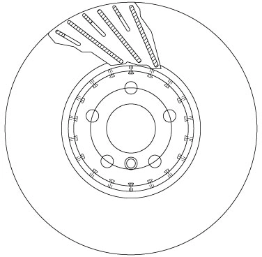 TRW féktárcsa - DF6891S - TothCarparts