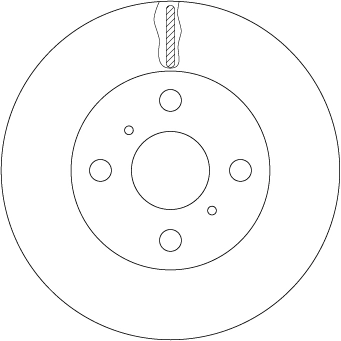 TRW féktárcsa - DF7114 - TothCarparts