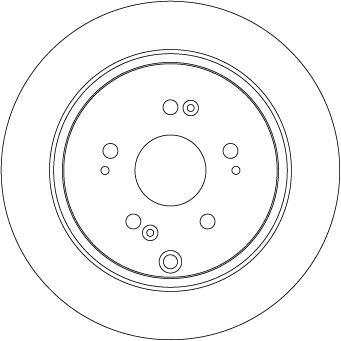 TRW féktárcsa - DF7374 - TothCarparts