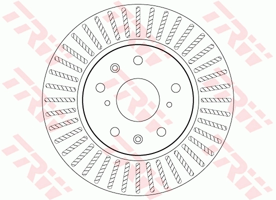 TRW féktárcsa - DF7398 - TothCarparts
