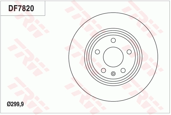 TRW féktárcsa - DF7820 - TothCarparts