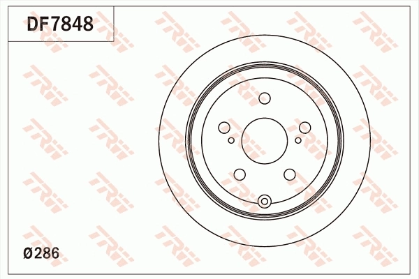 TRW féktárcsa - DF7848 - TothCarparts