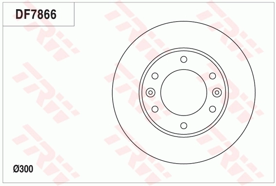 TRW féktárcsa - DF7866 - TothCarparts