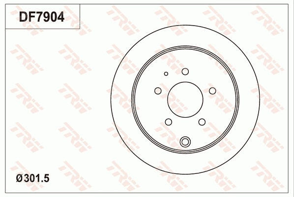 TRW féktárcsa - DF7904 - TothCarparts
