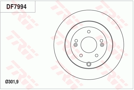 TRW féktárcsa - DF7994 - TothCarparts