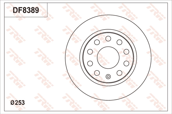 TRW féktárcsa - DF8389S - TothCarparts