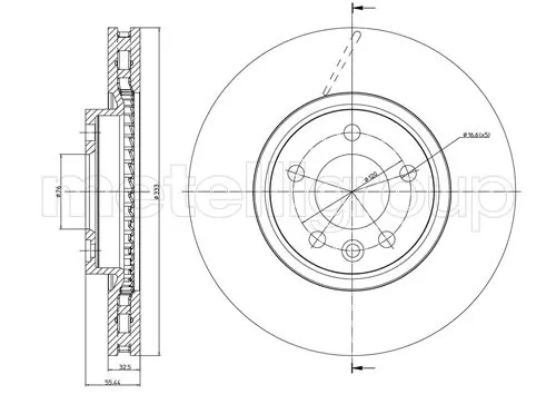 TRUSTING féktárcsa - DF978 - TothCarparts