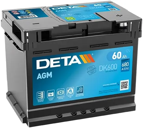 DETA Indító akkumulátor - DK600 - TothCarparts