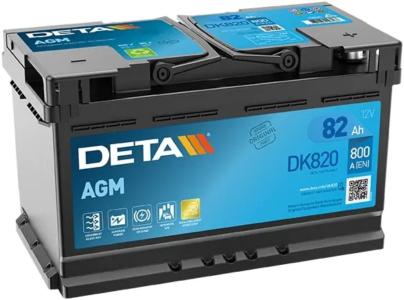 DETA Indító akkumulátor - DK820 - TothCarparts