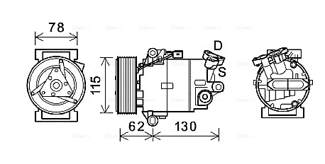 AVA Clever Choice kompresszor, klíma - DNAK386 - TothCarparts