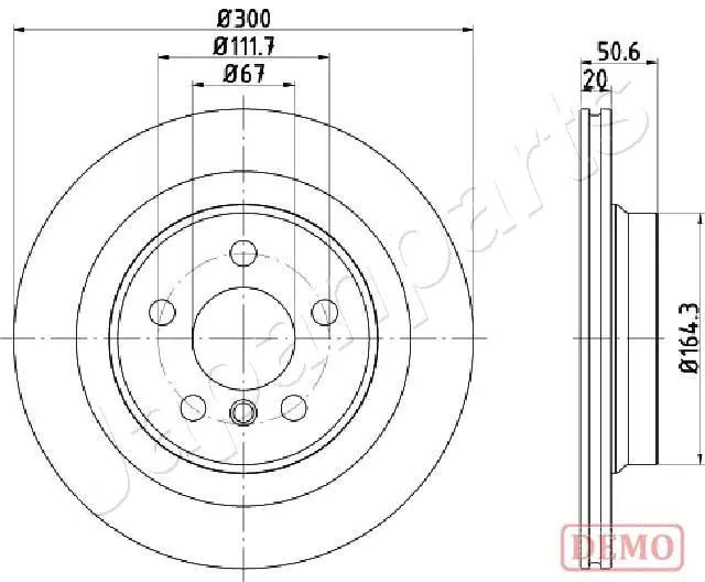 JAPANPARTS féktárcsa - DP-0106C - TothCarparts
