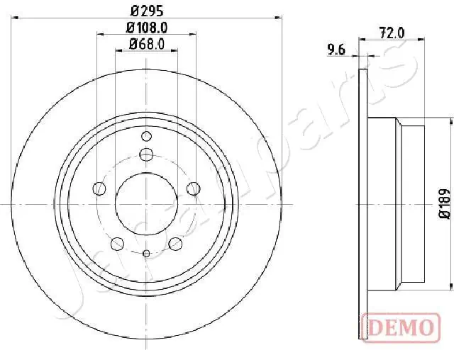 JAPANPARTS féktárcsa - DP-0319C - TothCarparts