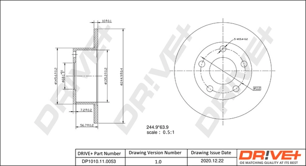 Dr!ve+ féktárcsa - DP1010.11.0053 - TothCarparts