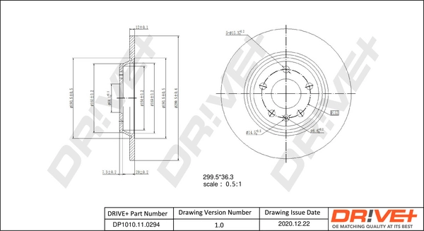 Dr!ve+ féktárcsa - DP1010.11.0294 - TothCarparts