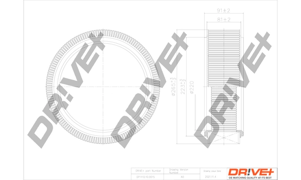 Dr!ve+ légszűrő - DP1110.10.0015 - TothCarparts