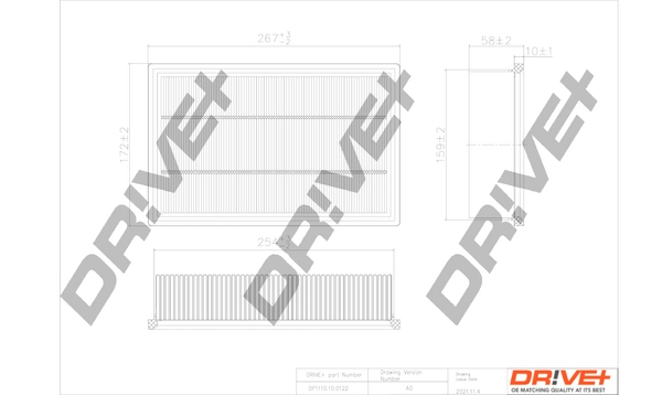 Dr!ve+ légszűrő - DP1110.10.0122 - TothCarparts