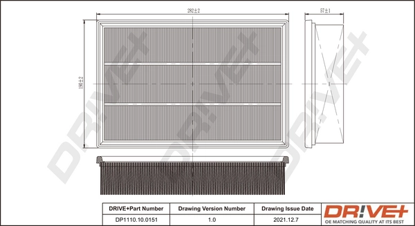 Dr!ve+ légszűrő - DP1110.10.0151 - TothCarparts
