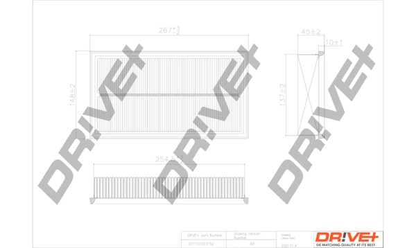 Dr!ve+ légszűrő - DP1110.10.0152 - TothCarparts