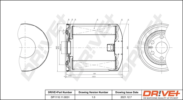 Dr!ve+ olajszűrő - DP1110.11.0031 - TothCarparts