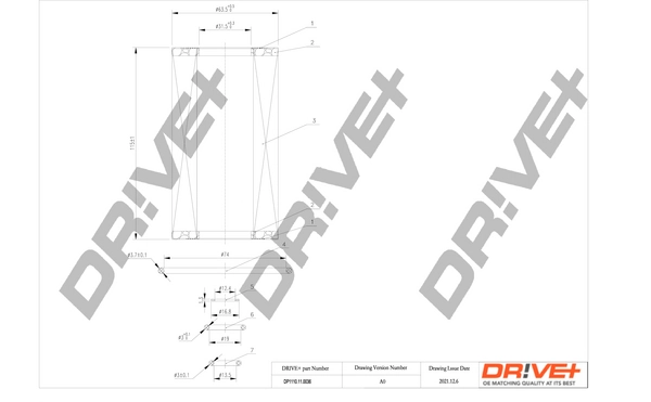 Dr!ve+ olajszűrő - DP1110.11.0036 - TothCarparts