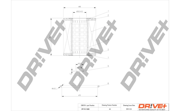 Dr!ve+ olajszűrő - DP1110.11.0053 - TothCarparts