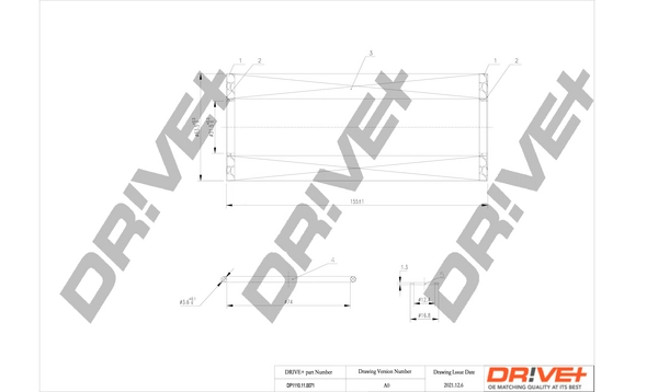 Dr!ve+ olajszűrő - DP1110.11.0071 - TothCarparts