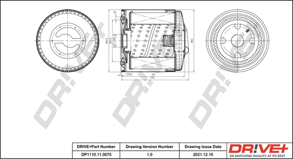 Dr!ve+ olajszűrő - DP1110.11.0075 - TothCarparts
