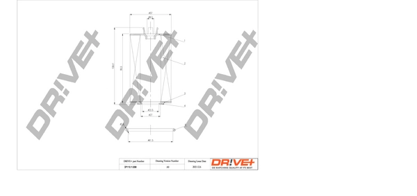 Dr!ve+ olajszűrő - DP1110.11.0098 - TothCarparts