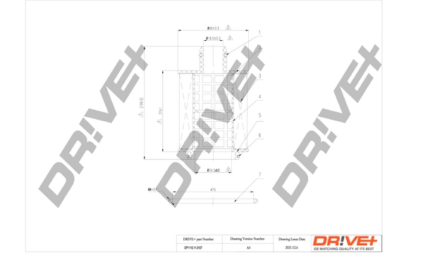 Dr!ve+ olajszűrő - DP1110.11.0107 - TothCarparts