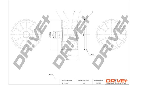 Dr!ve+ olajszűrő - DP1110.11.0147 - TothCarparts