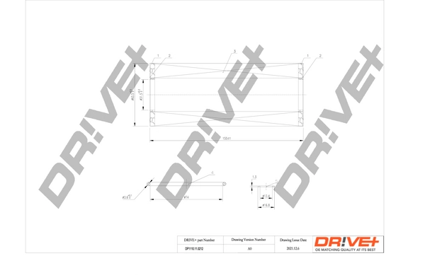 Dr!ve+ olajszűrő - DP1110.11.0212 - TothCarparts