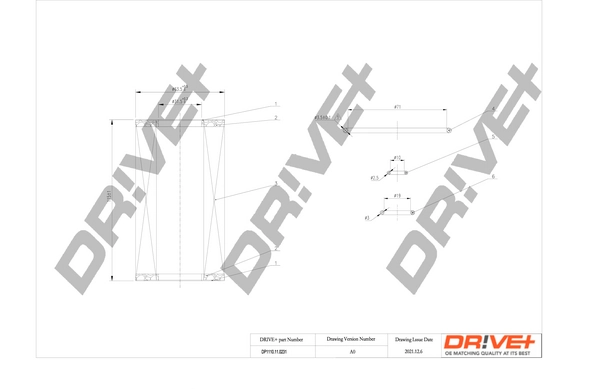 Dr!ve+ olajszűrő - DP1110.11.0231 - TothCarparts