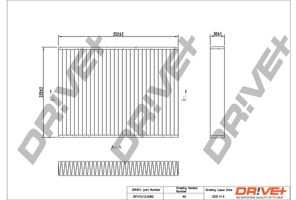 Dr!ve+ szűrő, utastér levegő - DP1110.12.0082 - TothCarparts