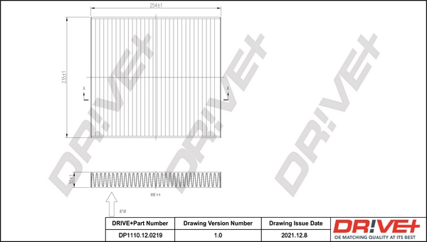 Dr!ve+ szűrő, utastér levegő - DP1110.12.0219 - TothCarparts