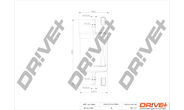 Dr!ve+ Üzemanyagszűrő - DP1110.13.0018 - TothCarparts