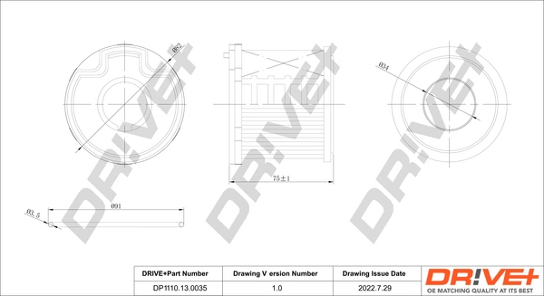 Dr!ve+ Üzemanyagszűrő - DP1110.13.0035 - TothCarparts