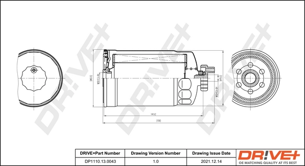 Dr!ve+ Üzemanyagszűrő - DP1110.13.0043 - TothCarparts