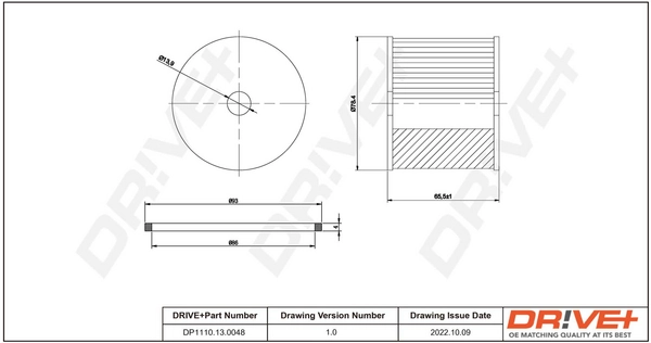 Dr!ve+ Üzemanyagszűrő - DP1110.13.0048 - TothCarparts