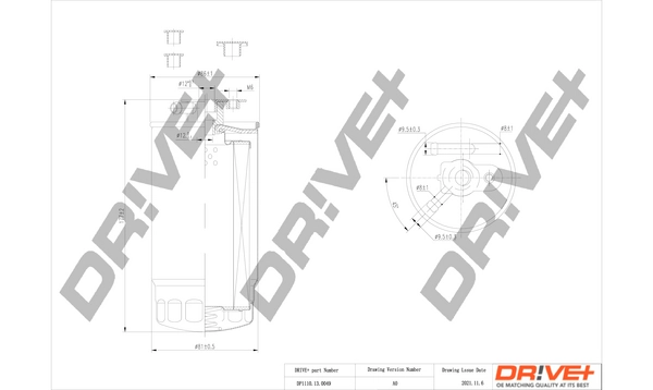 Dr!ve+ Üzemanyagszűrő - DP1110.13.0049 - TothCarparts