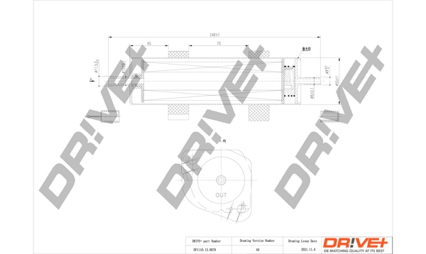 Dr!ve+ Üzemanyagszűrő - DP1110.13.0079 - TothCarparts