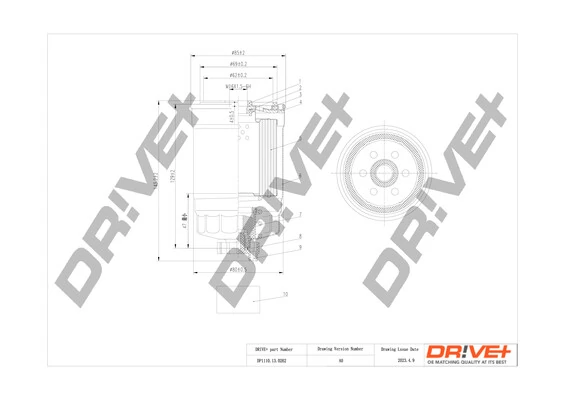 Dr!ve+ Üzemanyagszűrő - DP1110.13.0262 - TothCarparts