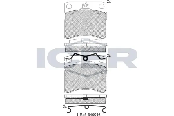 ANDEL fékbetétkészlet, tárcsafék - 141168 - TothCarparts