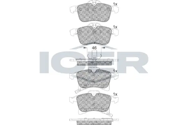 ANDEL fékbetétkészlet, tárcsafék - 181592 - TothCarparts